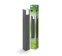 Philips LED Arbour Ultra Efficient Outdoor Post Light [Anthracite - 1x3.8W] 3000K White. for Home, Garden, Patio Lighting for Energy Saving.