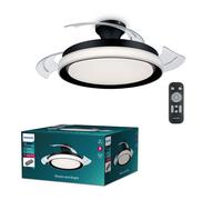 Philips LED Bliss DC Fan Ceiling 28W+35W TW Black