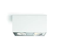 Philips LED Box Double Spotlight [White - Warm Glow Dimmable] For Indoor Home Lighting, Ceiling, Livingroom, Bedroom