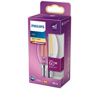 Philips LED Bulb Candle E14 6.5W/60W B35, 2700K, warm white light, no dimmable