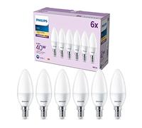 Philips LED Bulb, E14, 6 Pack