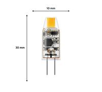 Philips LED bulb, G4, 1W, 2,700 K, clear, pack of 2