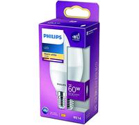 Philips LED bulb with 60 W, E14 socket, warm white