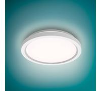 Philips LED Remote Control Ceiling Light, Round, 30 cm, Dimmable, Tunable White Light, Living Room, Bedroom, No Flicker or Glare, Modern Design, White