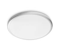 Philips LED Ceiling Light, Style Spray, Bathroom/Kitchen, 12W, IP44 protection class, Plastic, Silver (White)
