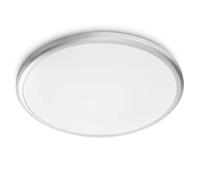 Philips LED Ceiling Light, Style Spray, Bathroom/Kitchen, 12W, IP44 protection class, Plastic, Silver (White)