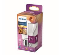PHILIPS LED Classic 40W A60 E27 FR WGD90 SRT4 - Warm White, 1 Count, 4000 Lumen, 15000 Hours Life, Dimmable, Energy Efficient