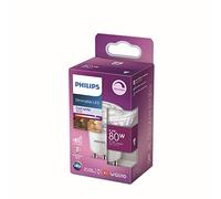 Philips LED Classic Dimmable Reflector Light Bulb [GU10 Spot] 6.2W - 80W Equivalent, Cool White (4000K).