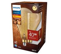 PHILIPS LED Classic-Giant 7W (40W) Bulb, E27 Edison Screw, 1800K Warm White, Dimmable, A160 Gold DIM