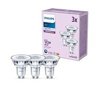 Philips LED Classic Spot Light Bulb 3 Pack [Cool White 4000K - GU10] 35W, Non Dimmable. for Home Indoor Lighting