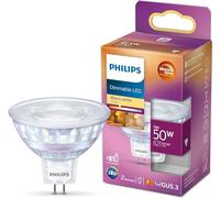 Philips LED Classic Spot Warm Glow Dimmable Indoor Light [Warm White 2200-2700K] 7W - 50W Equivalent. Spotlights for Indoor Home Lighting