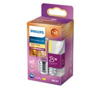 Philips LED Classic WarmGlow Drop Bulb with 25 W, E27 Socket, Clear, 2200-2700 K, Dimmable