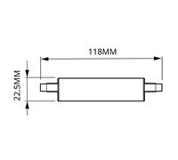 Philips LED Core Pro R7s 118mm 8.1W (60W) 3000K 900lm Glass
