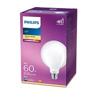 Philips LED Frosted Globe Light Bulb [E27 Edison Screw] 60W Warm White Non Dimmable