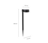 Philips LED ground spike light Vynce, Ø head 11.2 cm