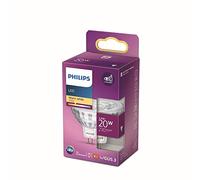 Philips LED GU5.3 Bulb, 20 W, Reflector, Silver, 36° Rotation, Warm White
