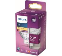Philips LED GU5.3 Bulb, 20 W, Reflector, Silver, 36° Rotation, Warm White