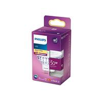 Philips LED Light Spot [GU5.3 MR16] 7W - 50W, Warm White 2700K, 36D, Non Dimmable, Silver a, (8LDIC50P)