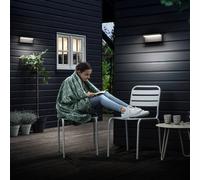 Philips LED outdoor wall light Bustan UE, pack of 2, 2,700 K
