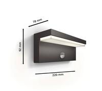 Philips LED outdoor wall light Bustan UE, sensor, 4,000 K