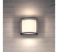 Philips Lighting Samondra UltraEfficient Outdoor Wall Light, 3.8W, 2700K, Antracite, IP44 Weatherproof