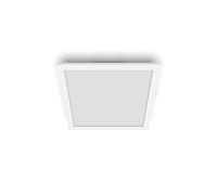 PHILIPS LED Panel Square Ceiling Light SceneSwitch Dimmable 2700K 12W [Warm White - White]. for Indoor Lighting, Livingroom and Bedroom.