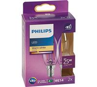 Philips LED candle filament E14 2 W 2,700 K 2-pack
