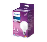 Philips LED Premium Classic G93 Frosted Globe Light Bulb [E27 Edison Screw] 60W, Cool White (4000K), Non-Dimmable.