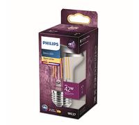 Philips LED R63 Reflector Bulb, E27 Base, 4W=42W, 2700K Warm White, Silver Top