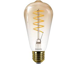 Philips LED Premium Classic ST64 Amber Gradient Dimmable Light Bulb [E27 Edison Screw] 25W, Flame 1800K, White
