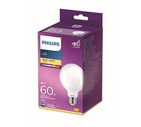 Philips LED Premium Frosted G93 Globe Light Bulb [E27 Edison Screw] 7W - 60W Equivalent, Warm White (2700K), Non Dimmable