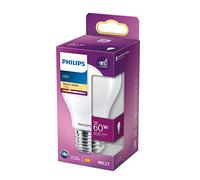 Philips LED Premium Frosted Light Bulb [E27 Edison Screw] 7W - 60W Equivalent, Warm White (2700K), Non-Dimmable