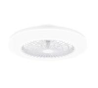 PHILIPS LED Round Flat Fan Light 25W+60W with Remote Control [25W+60W - White] for Indoor Home Lighting, Living Room, Study, Office, Bedroom