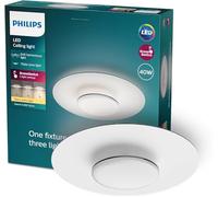PHILIPS LED Sceneswitch Garnet CL580 40W LED Ceiling Light Fixture Warm White 2700k [40W - IP20 - White] for Indoor Home Lighting, Living Room, Study, Office