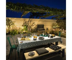 Philips LED solar wall light Shroud, black/clear, pack of 2