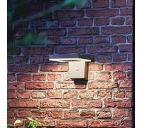Philips LED solar wall light Zonal, head 16 x 16 cm