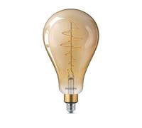 Philips LED Spiral Filament Bigdrop A160 6,5W E27 Gold Warm White 2000K Dimmable [EEK: G]