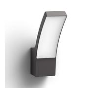 Philips LED Splay Outdoor Wall Light [Cool White - Anthracite Grey] Water Resistant IP44, for Garden, Patio and Terrace Lighting.