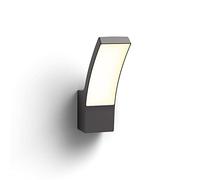 Philips LED Splay Outdoor Wall Light [Warm White - Anthracite Grey] Water Resistant IP44, For Garden, Patio and Terrace Lighting