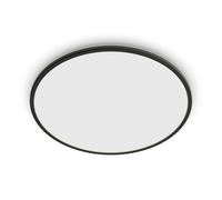 Philips LED SuperSlim Outdoor Ceiling Light 15W Cool White Black Garden IP54