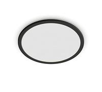 Philips SuperSlim LED IP44 2,700K Ø 24.5cm black