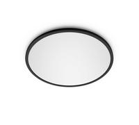 Philips LED Superslim SceneSwitch Dimmable Ceiling Light 2700K 15W [Warm White - Black] for Indoor Home Lighting in Livingroom and Bedroom.