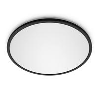 Philips LED Superslim SceneSwitch Dimmable Ceiling Light 2700K 18W [Warm White - Black] for Indoor Home Lighting in Livingroom and Bedroom