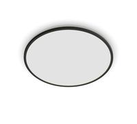 Philips LED SuperSlim SceneSwitch Dimmable Ceiling Light 2700K 36W [Warm White - Black] For Indoor Home Lighting in Livingroom and Bedroom.