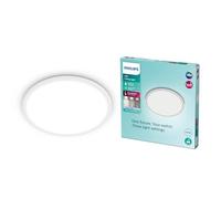 Philips LED Superslim Bathroom Ceiling Light 40K 15W, Cool White IP44 for Bathroom and Kitchen Lighting