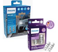 Philips LED Ultinon Pro6000 Set H4+W5W Headlights + Parking Light with Approval