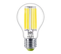 Philips LED Ultra Efficient GLS 4W 60W Equivalent A60 E27 Clear Cool White 4000K Energy Saving LED Light Bulb Long Life Instant Brightness Glass Lamp