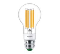 PHILIPS LED Ultra Efficient GLS 4W (60W eqv.) A60 E27 2700K Clear Dimmable