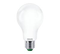 Philips LED Ultra Efficient GLS A60 Light Bulb 7.3W 100W Equivalent E27 Edison Screw Opal Warm White 3000K Energy Saving LED Lamp for Home and Commercial Lighting