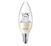 Philips LED Warm Glow E14 Small Edison Screw Dimmable Candle Light Bulb, 6 W (40 W) - Warm White